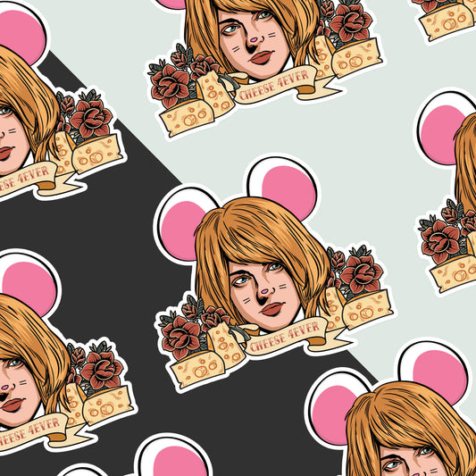 RE 4 Ashley Graham Cheese 4ver  | Sticker