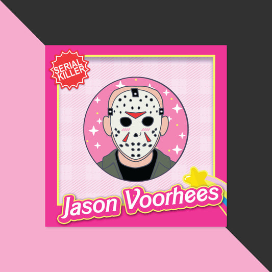 Jason Horror Doll Box Girl  | Sticker