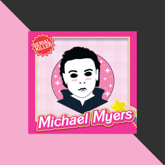 Michael Horror Doll Box Girl  | Sticker