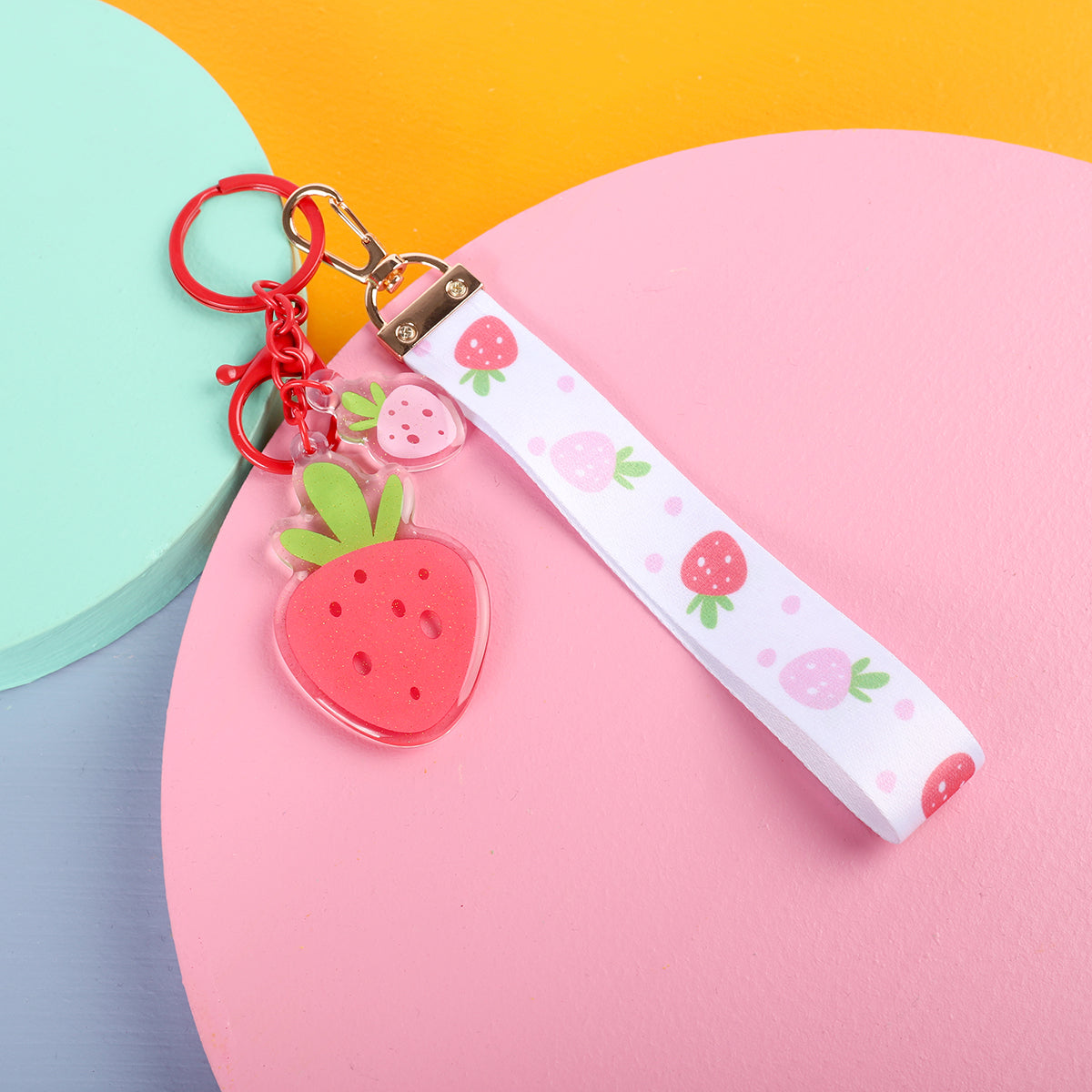 Strawberry Sweetness | Lanyard Keychain