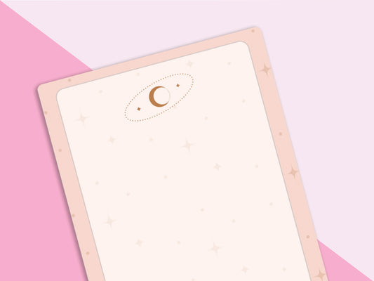 Gold Moon | 50 Sheets Notepad