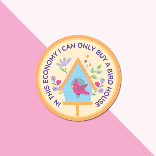 Bird house sticker 2