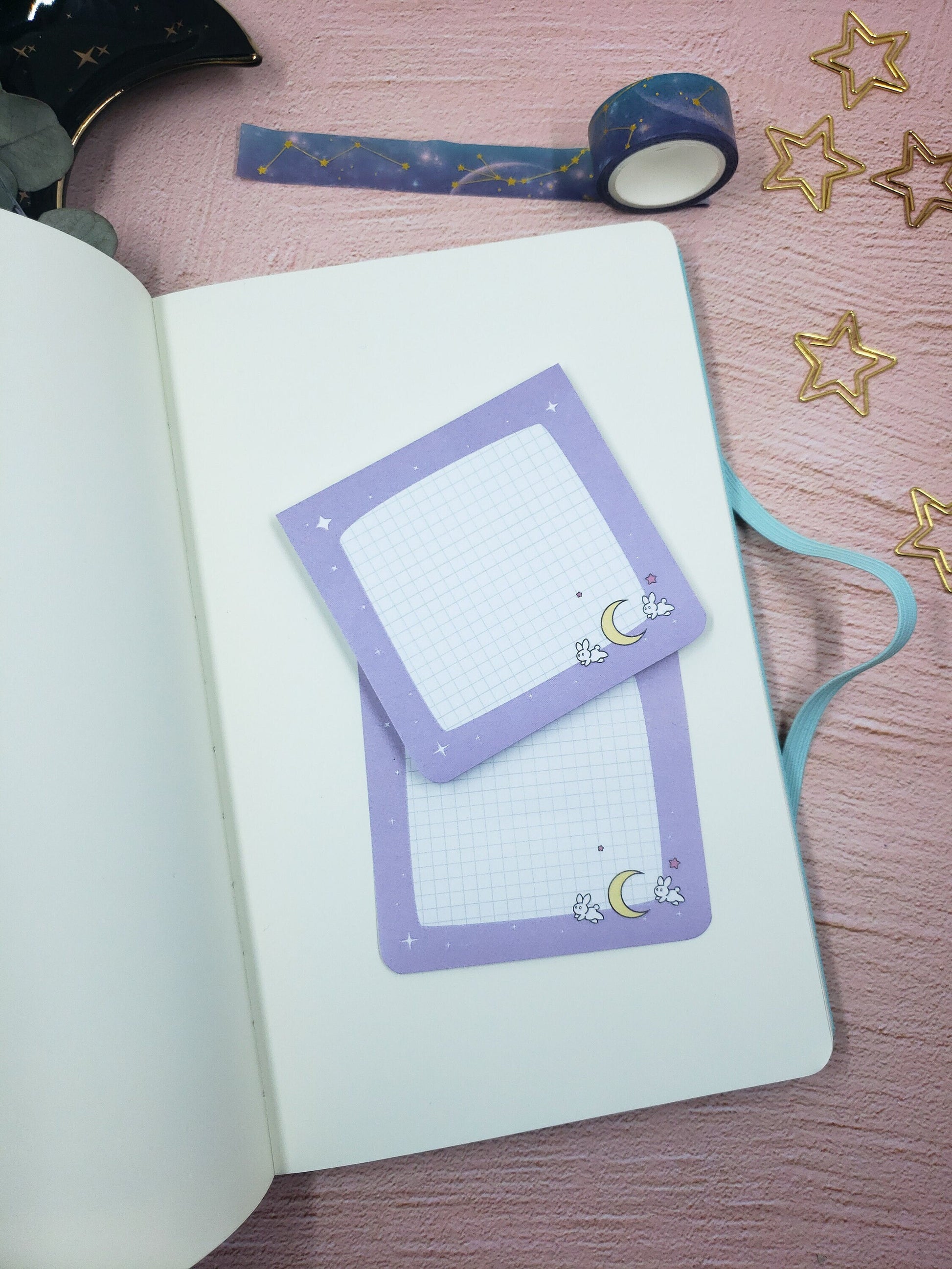 Magical Girl Moonie Bunny Memo Sticky Notes | Usagi Kawaii Notes | 50 Sheets