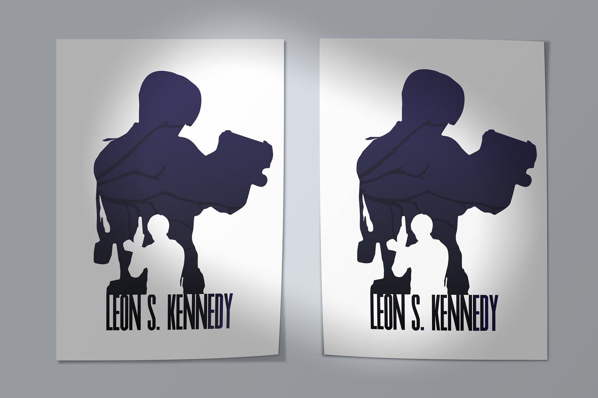 Resident Evil 1-Resident Evil 4 Leon Scott Kennedy Art Print | Past and Present Game Art