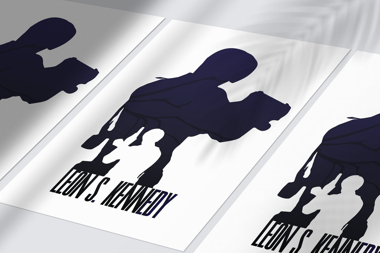Resident Evil 1-Resident Evil 4 Leon Scott Kennedy Art Print | Past and Present Game Art