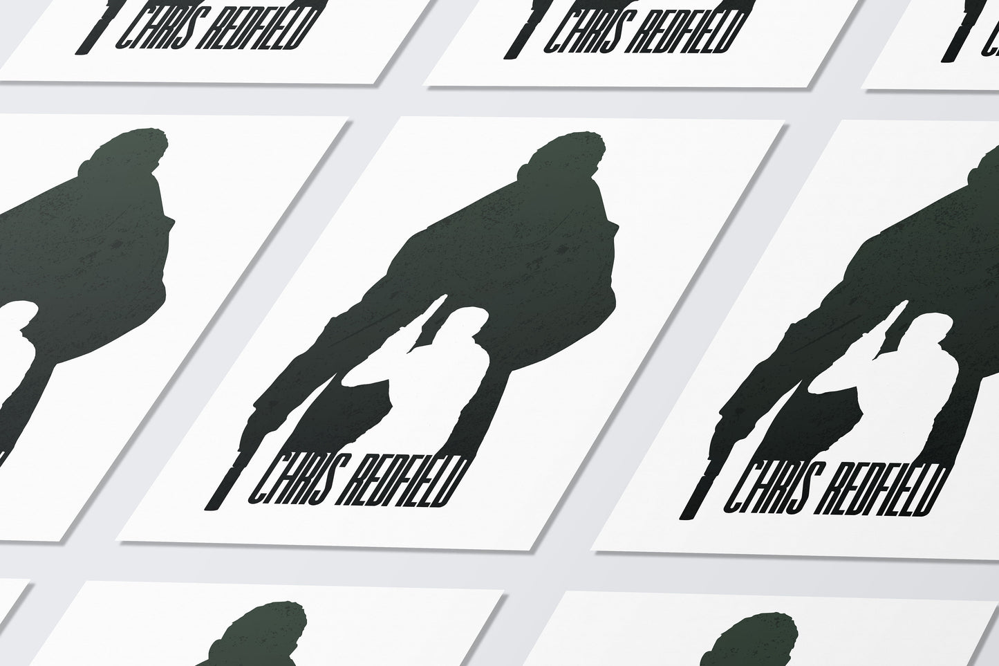 Resident Evil 1-Resident Evil 8 Chris Redfield Art Print | Past and Present Game Art