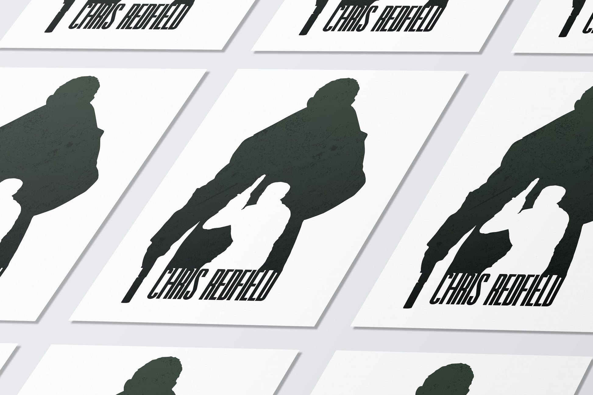Resident Evil 1-Resident Evil 8 Chris Redfield Art Print | Past and Present Game Art