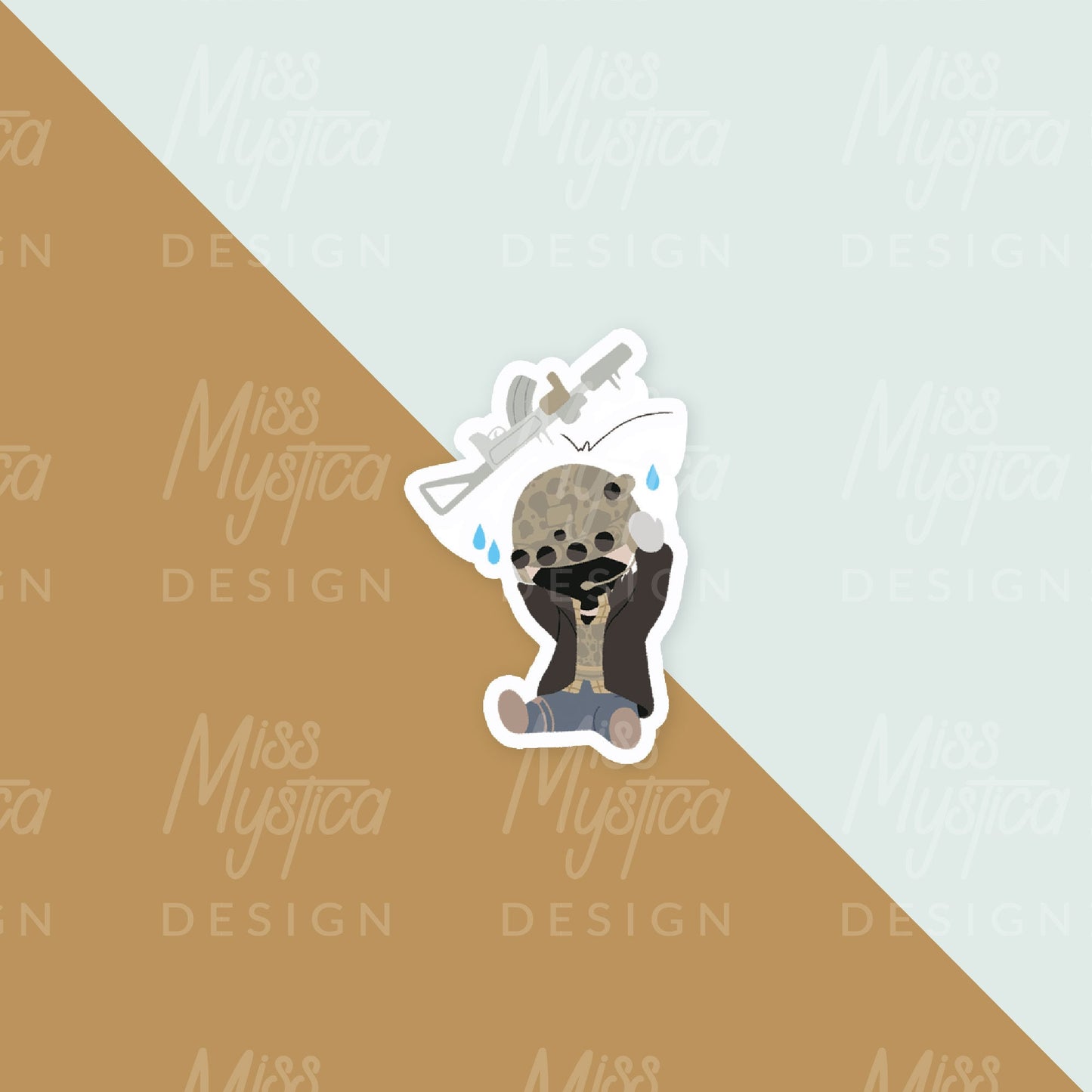 Resident Evil 8 Village Puppet style Sticker | Chris Redfield, Ethan, Rose, Canine, Umber eyes