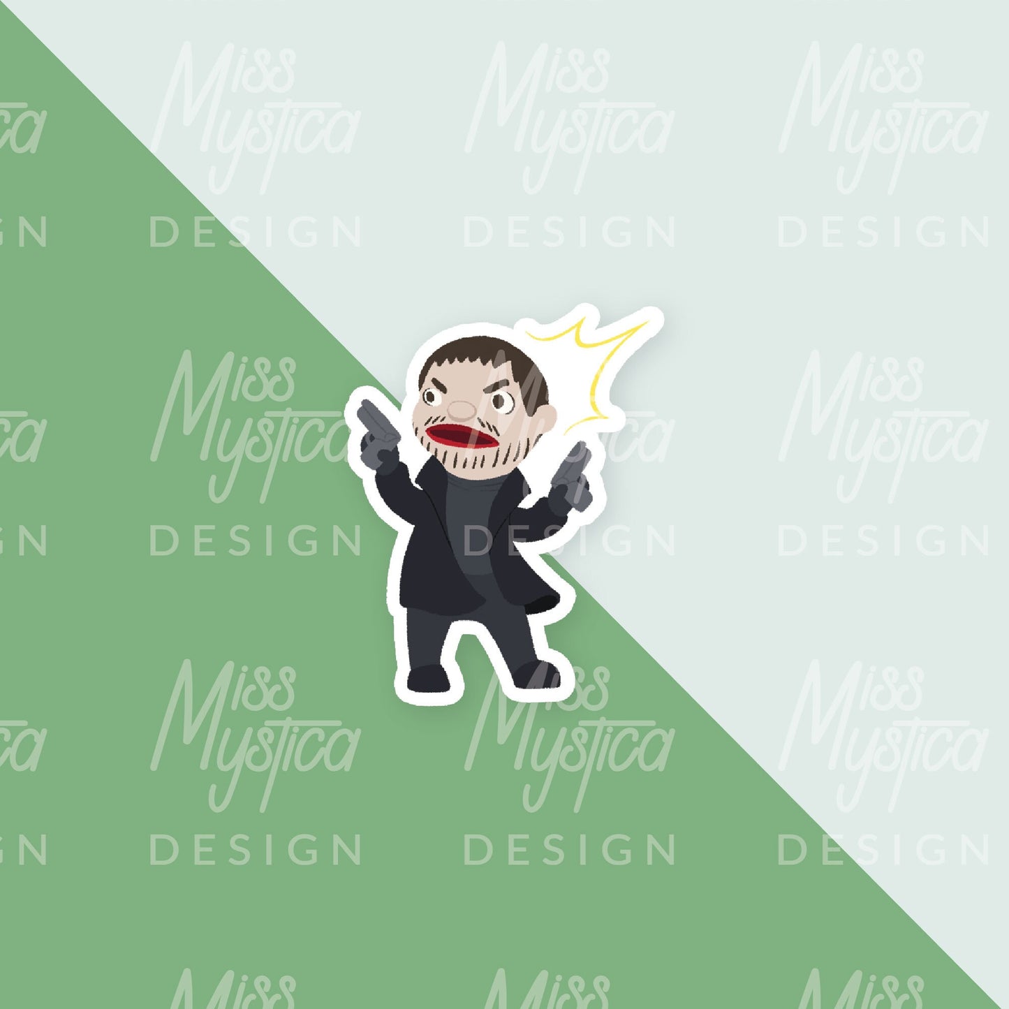 Resident Evil 8 Village Puppet style Sticker | Chris Redfield, Ethan, Rose, Canine, Umber eyes