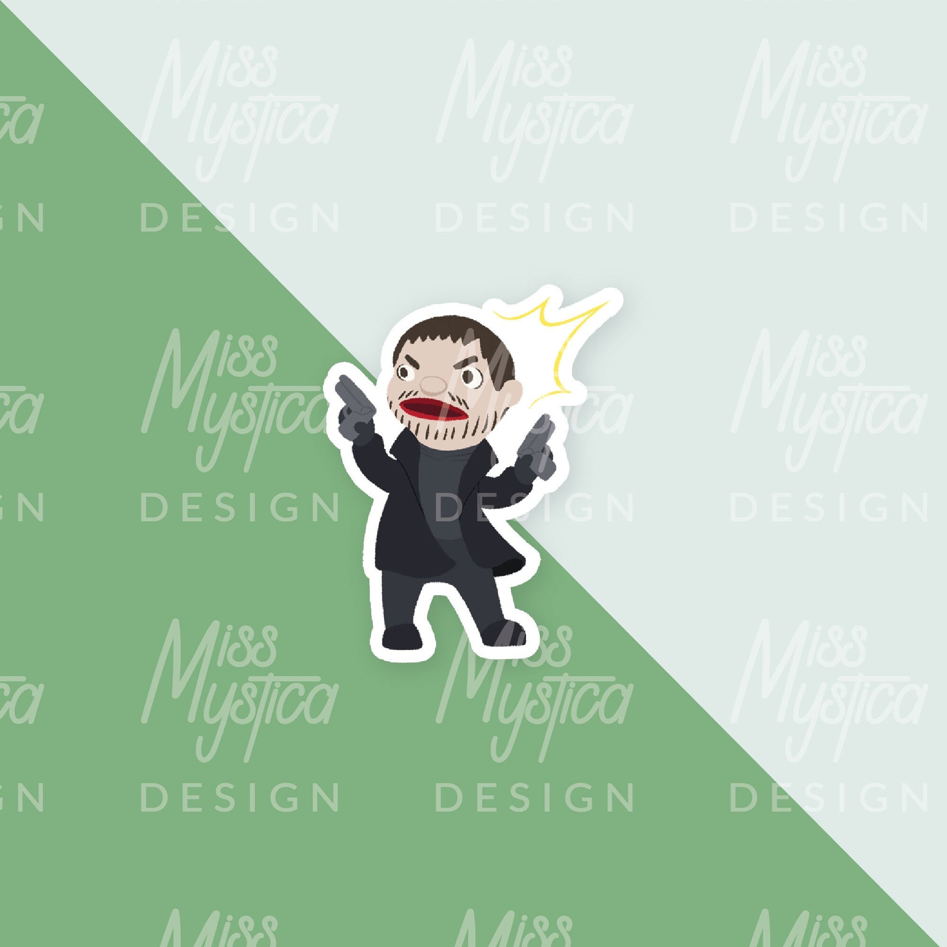 Resident Evil 8 Village Puppet style Sticker | Chris Redfield, Ethan, Rose, Canine, Umber eyes