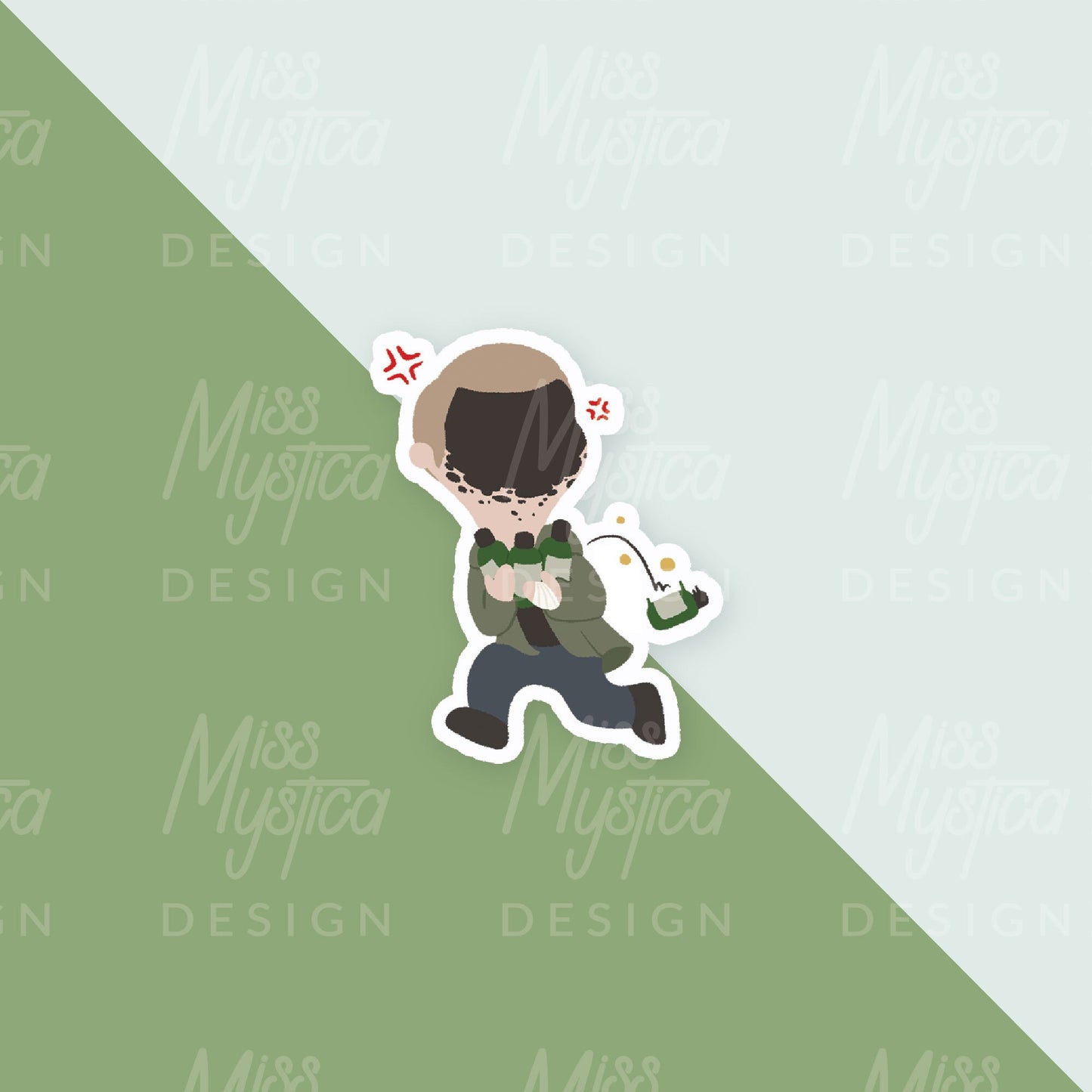 Resident Evil 8 Village Puppet style Sticker | Chris Redfield, Ethan, Rose, Canine, Umber eyes