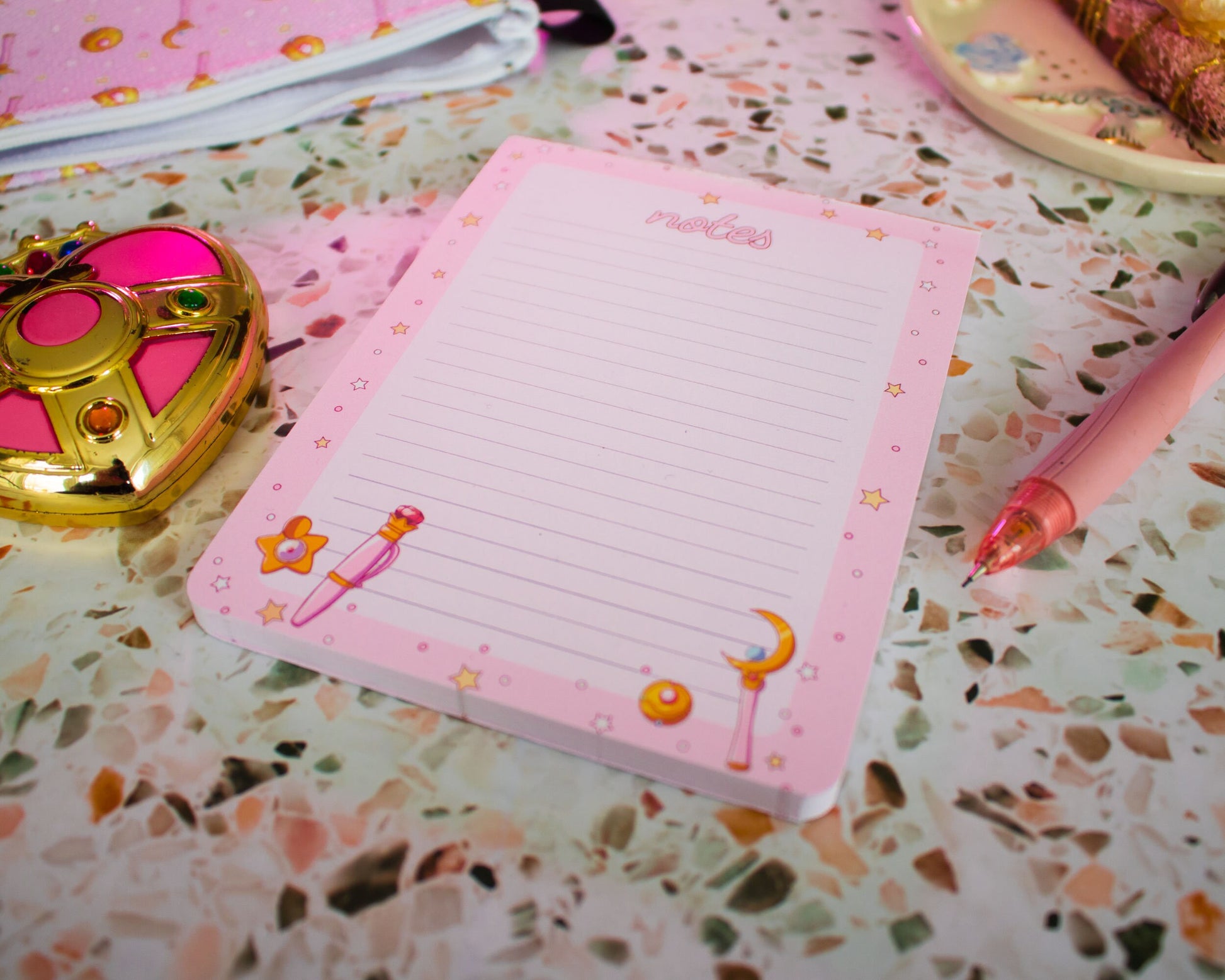 Magical Girl Moonie Memo Notes Notepad | Memopad | 50 Sheets