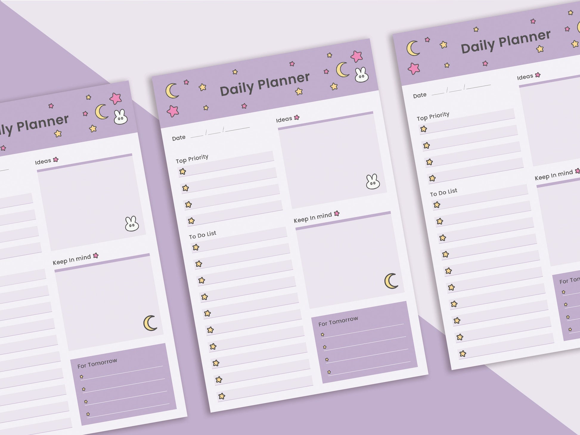 Bunny Daily Planner Notepad