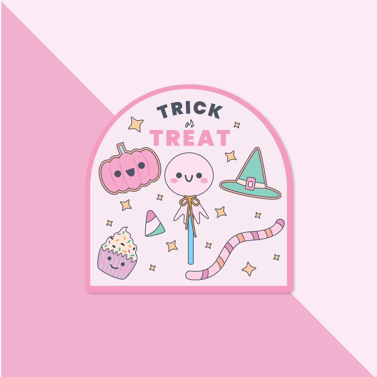 Trick or Treat Halloween Pastel  | Sticker