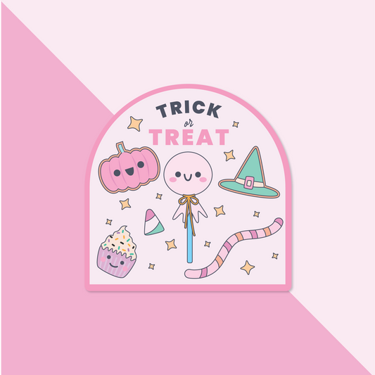 Trick or Treat Halloween Pastel  | Sticker