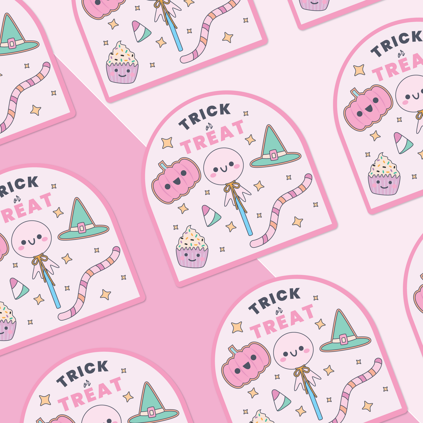 Trick or Treat Halloween Pastel  | Sticker