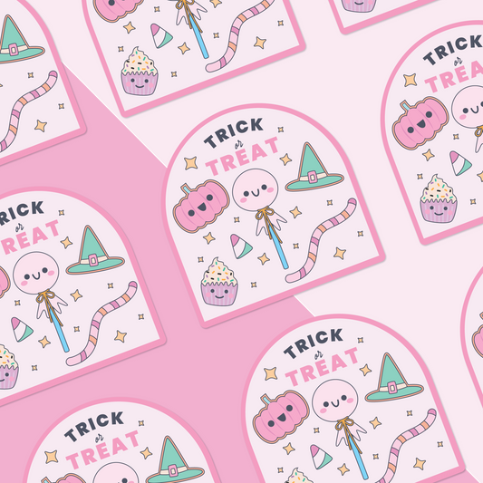 Trick or Treat Halloween Pastel  | Sticker
