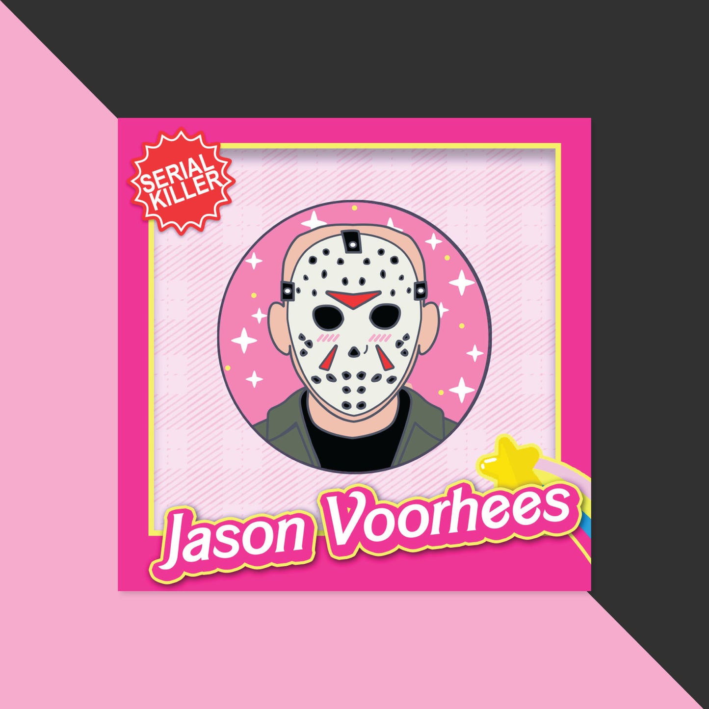 Jason Horror Doll Box Girl  | Sticker