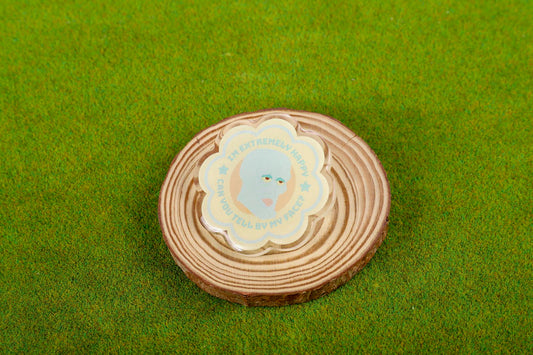 Je suis extrêmement heureux | Broche en acrylique
