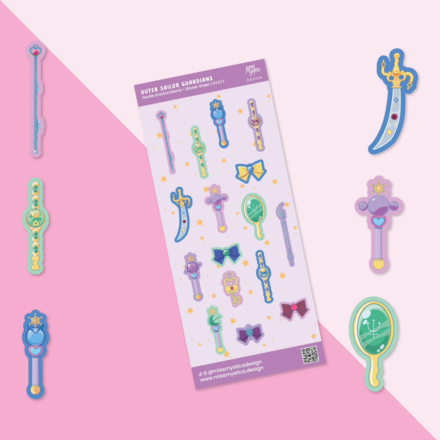 Outer Sailor Guardians | Sticker Sheet