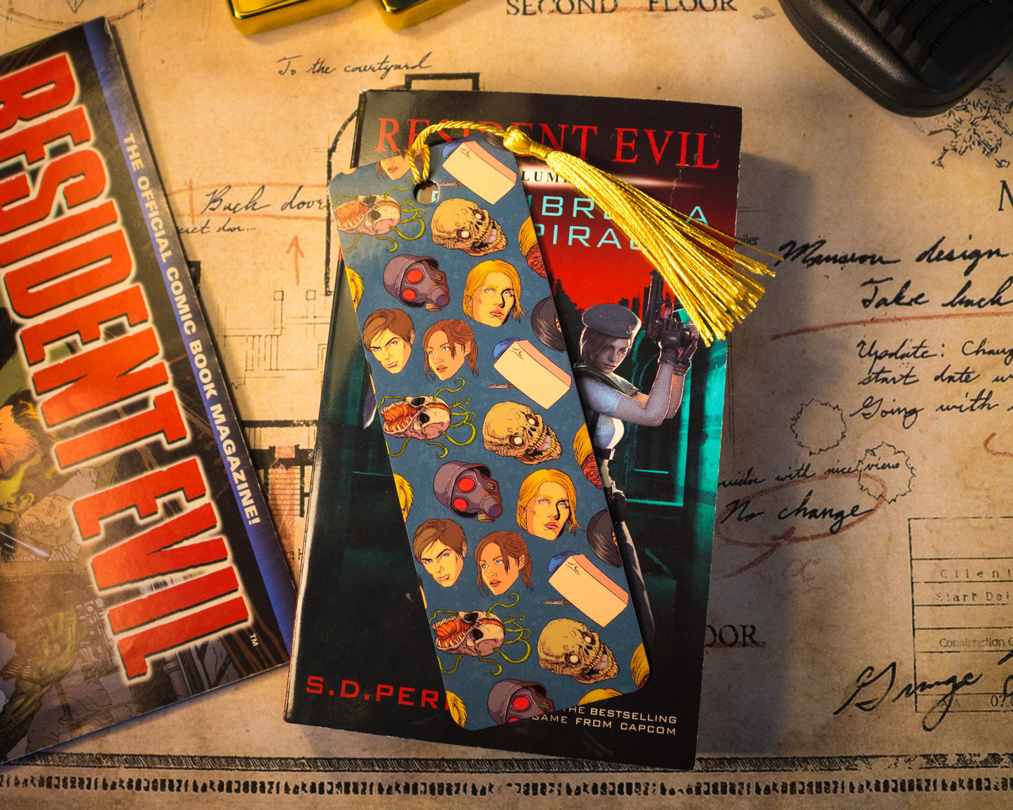 RE 2 Heroes and Villains Bookmarks with tassels | Double Sided