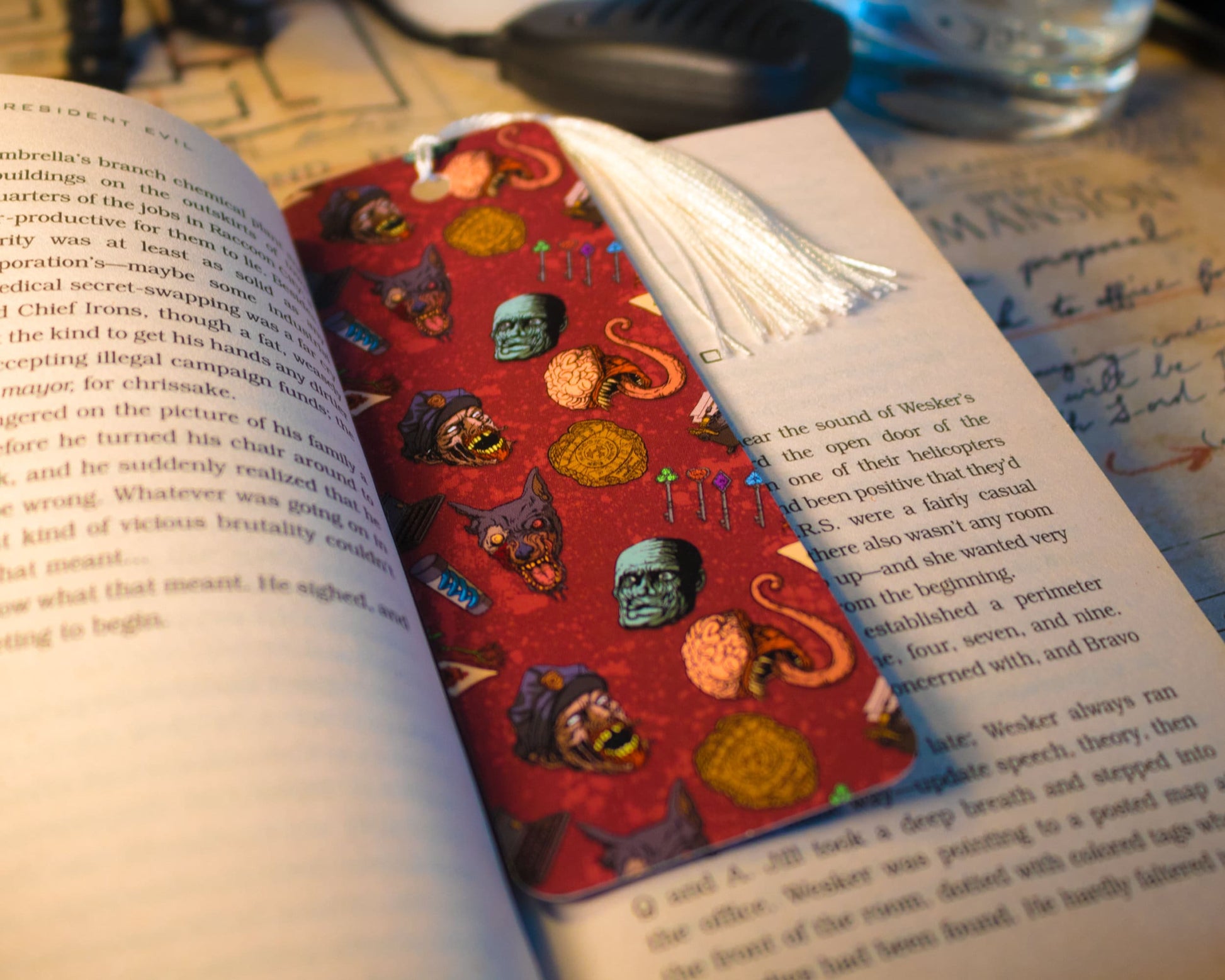 RE 2 Heroes and Villains Bookmarks with tassels | Double Sided