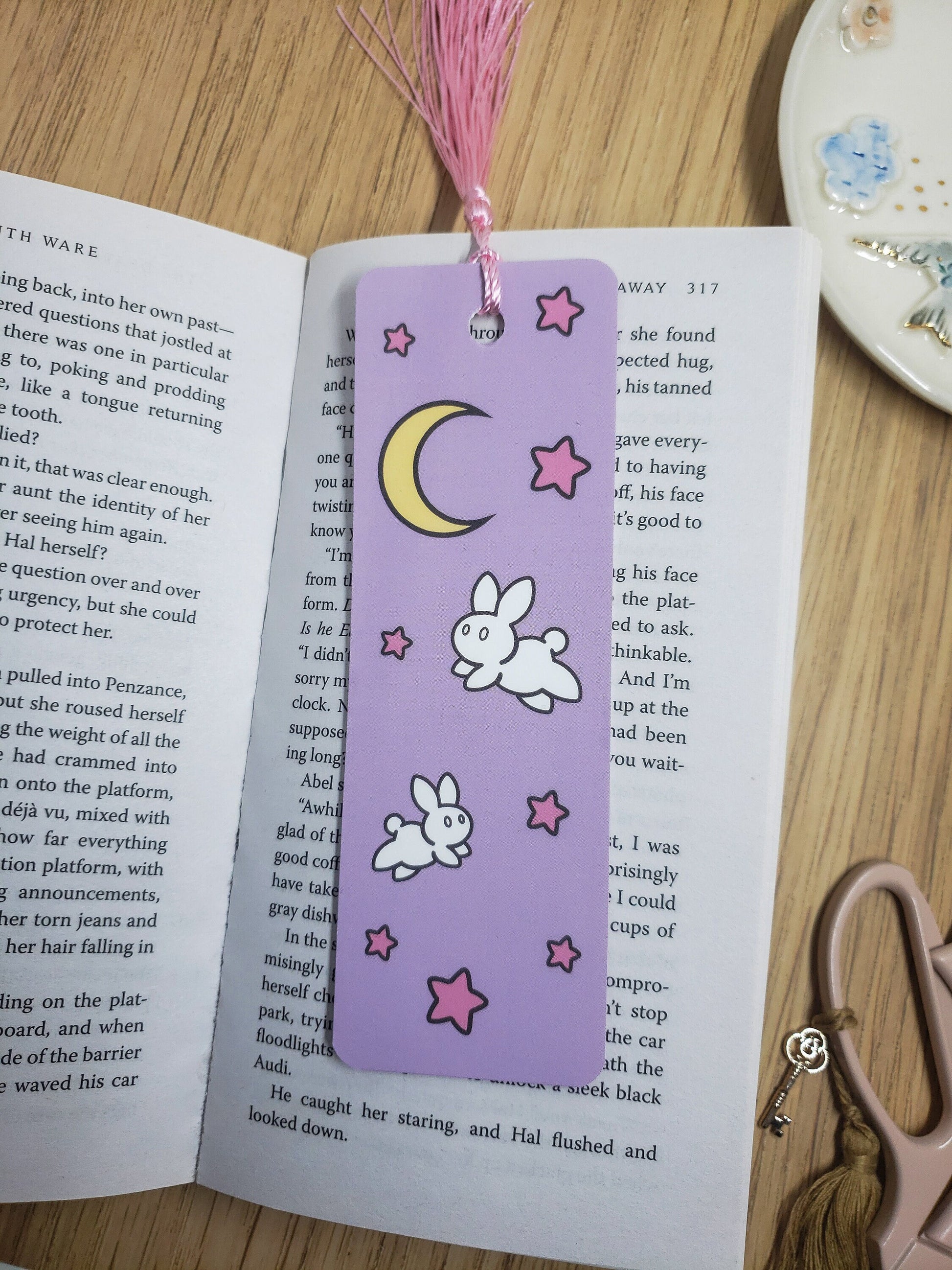 Magical Girl Bunnies Bookmarks with tassels | Double-Sided