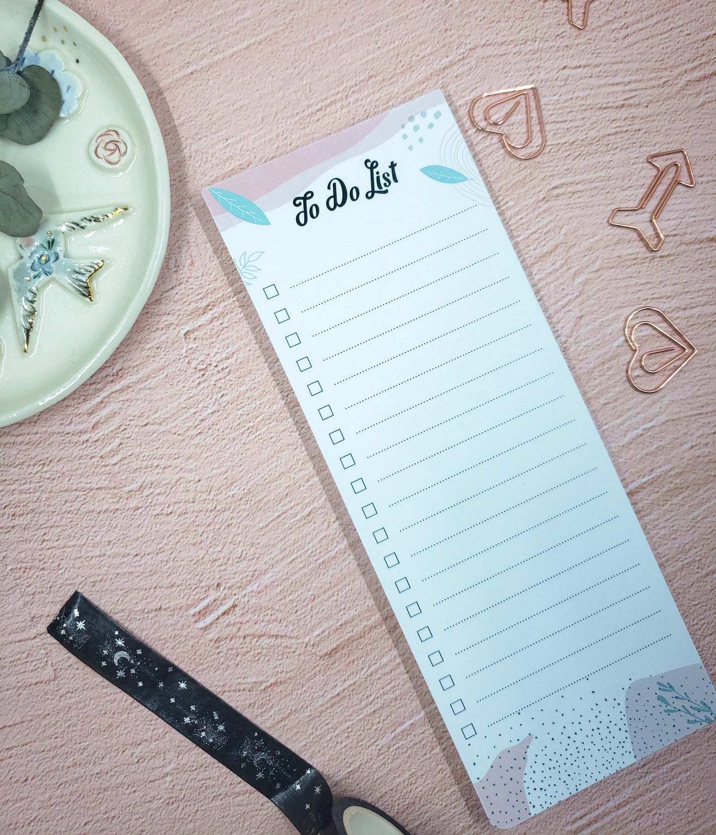 Leafy To do List Notepad | Checklist | Daily Planner | Memopad | 50 Sheets