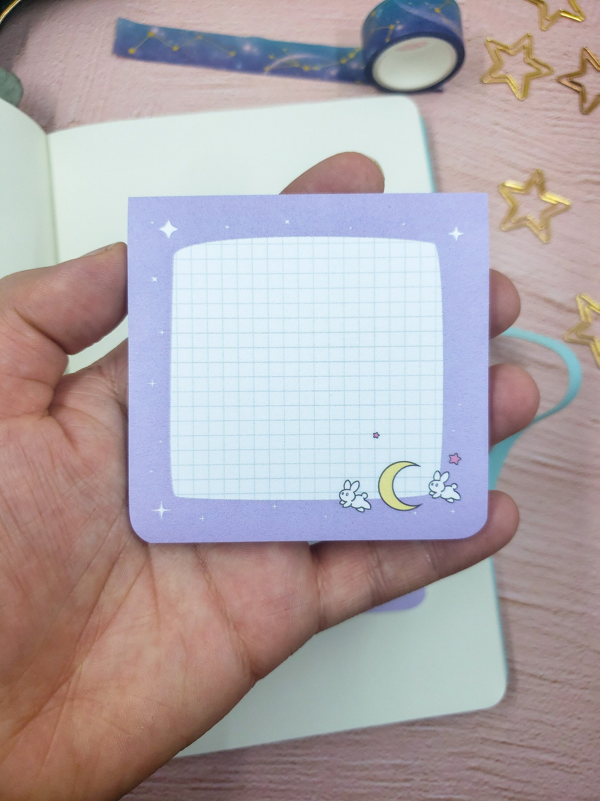 Magical Girl Moonie Bunny Memo Sticky Notes | Usagi Kawaii Notes | 50 Sheets
