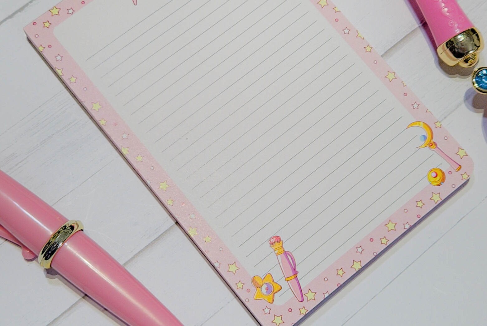 Oopsies S-Grade Magical Girl Moon Memo Notepad | Memopad | Kawaii Stationery | 50 Sheets