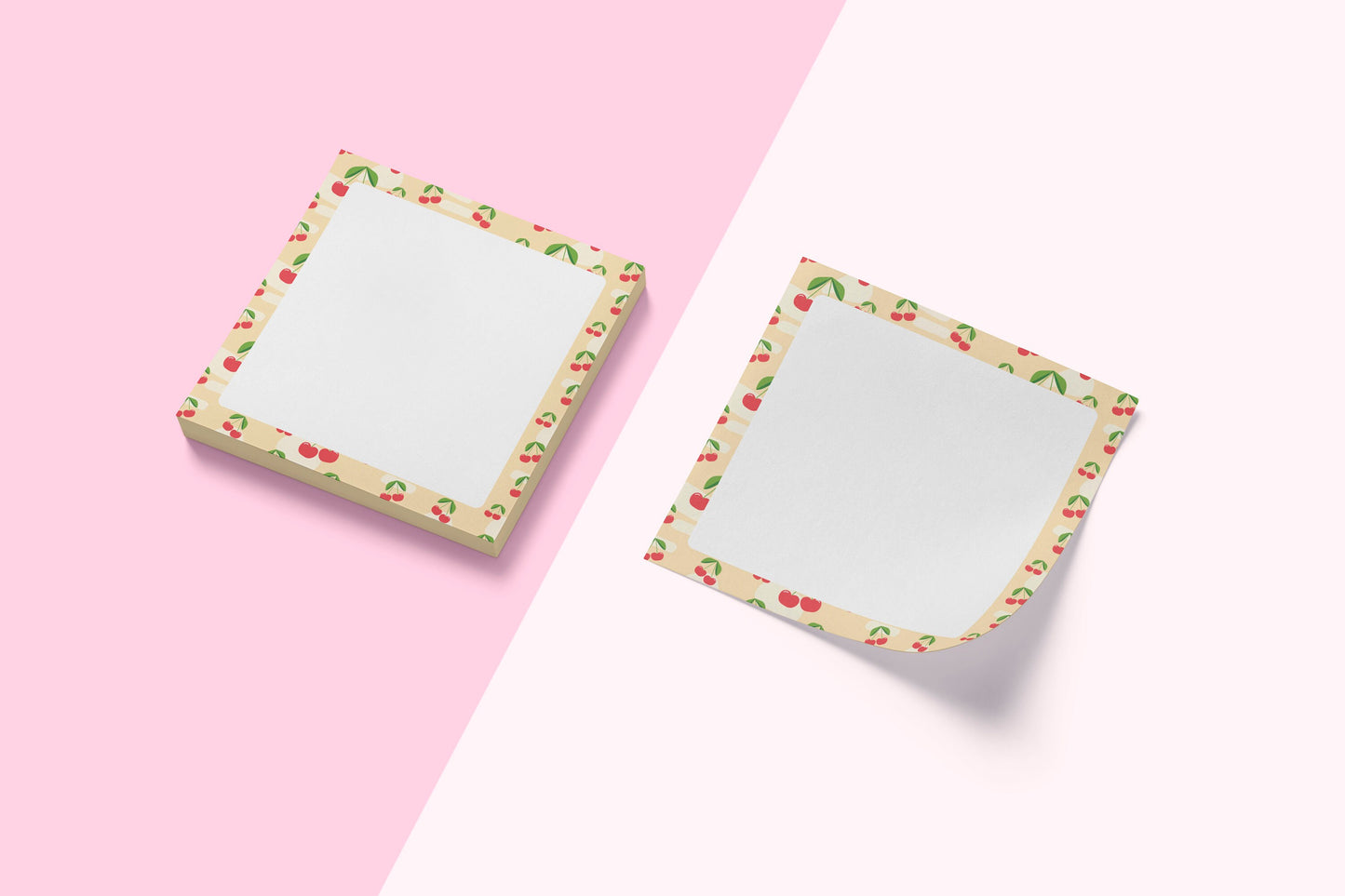 Sweet Cherry | 50 Sheets | Fun & Functional Desk Accessory | Cute Stationery Gift