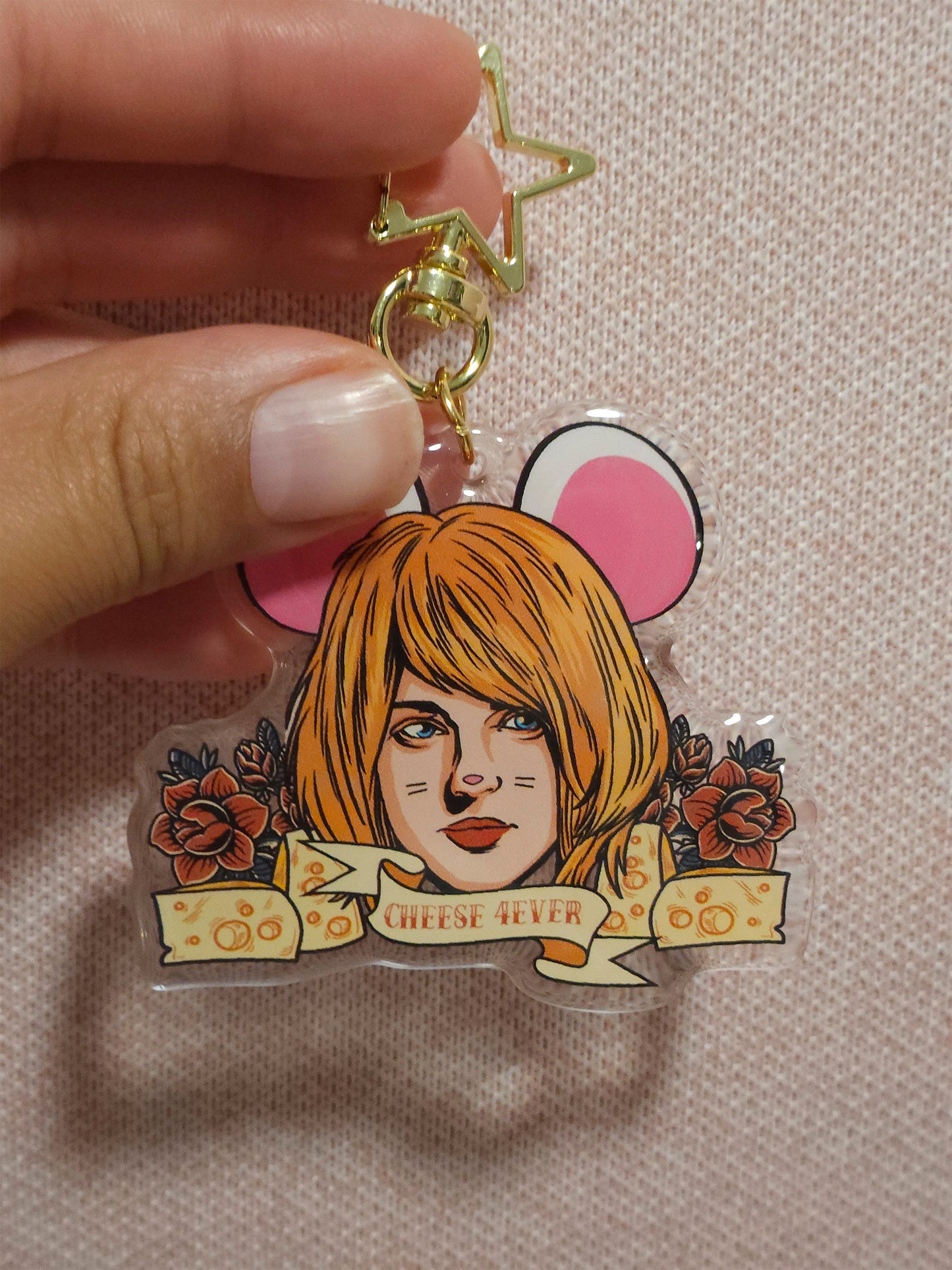 Resident Evil 4 Leon Ashley Keychain