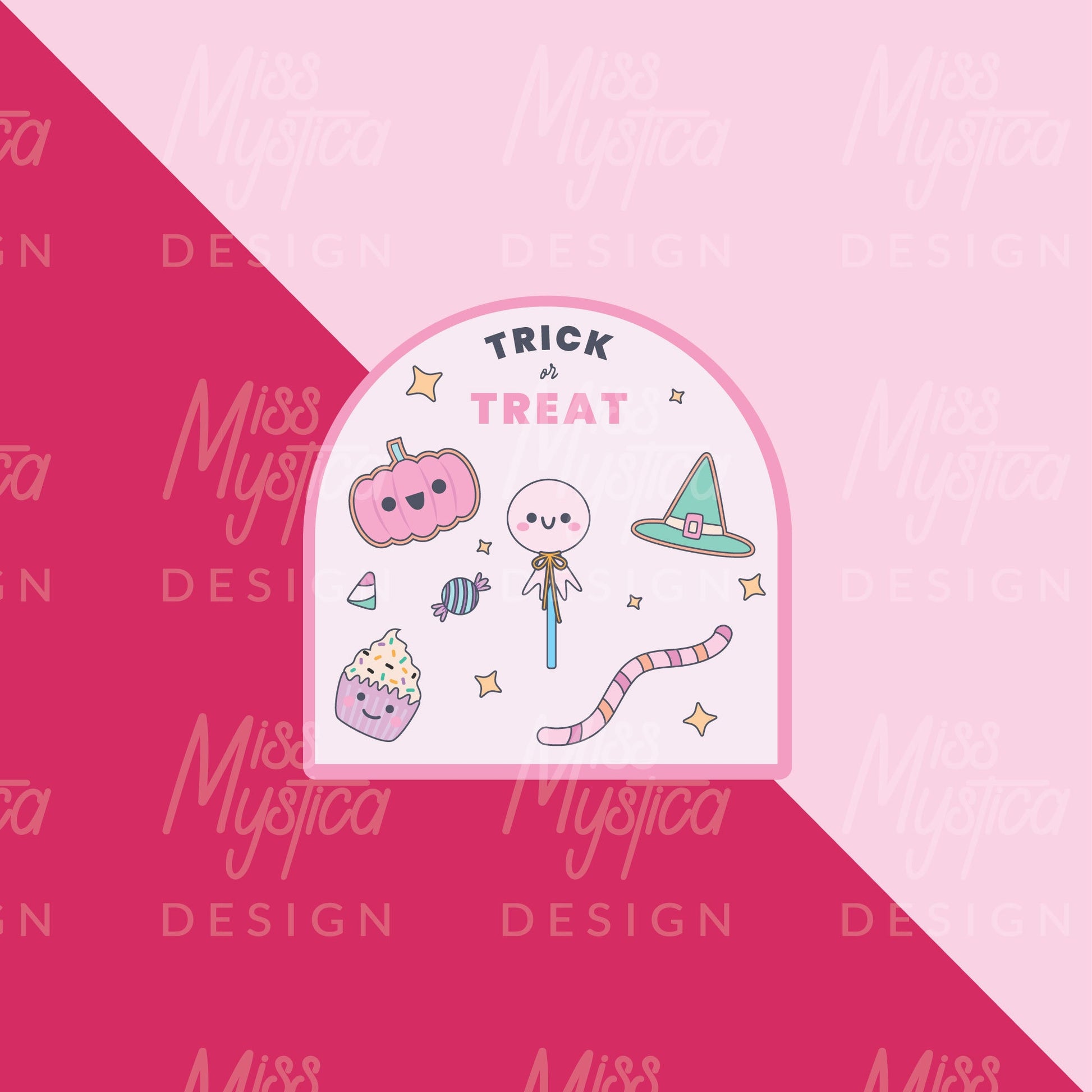 Trick or Treat Halloween Pastel | Vinyl Sticker