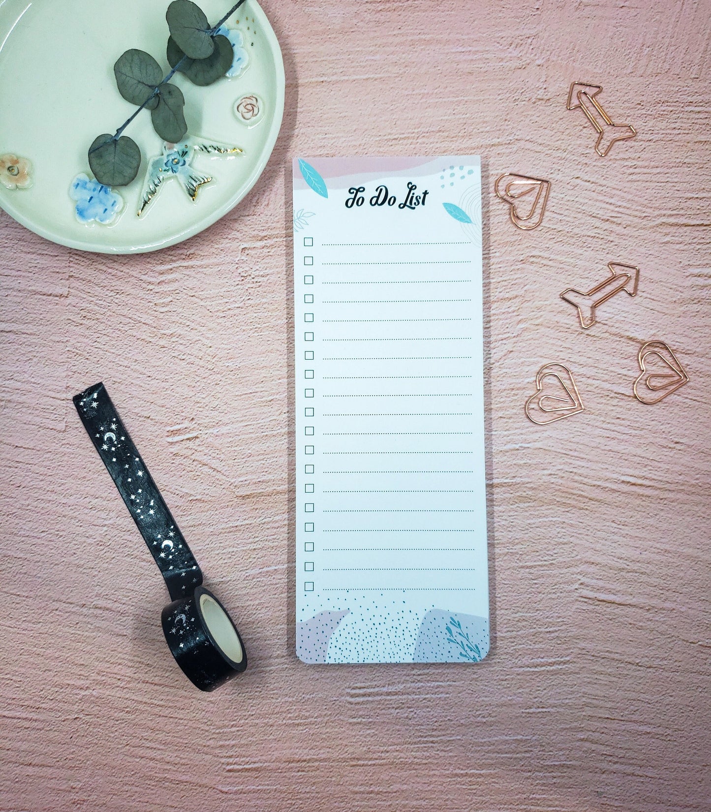 Leafy To do List Notepad | Checklist | Daily Planner | Memopad | 50 Sheets