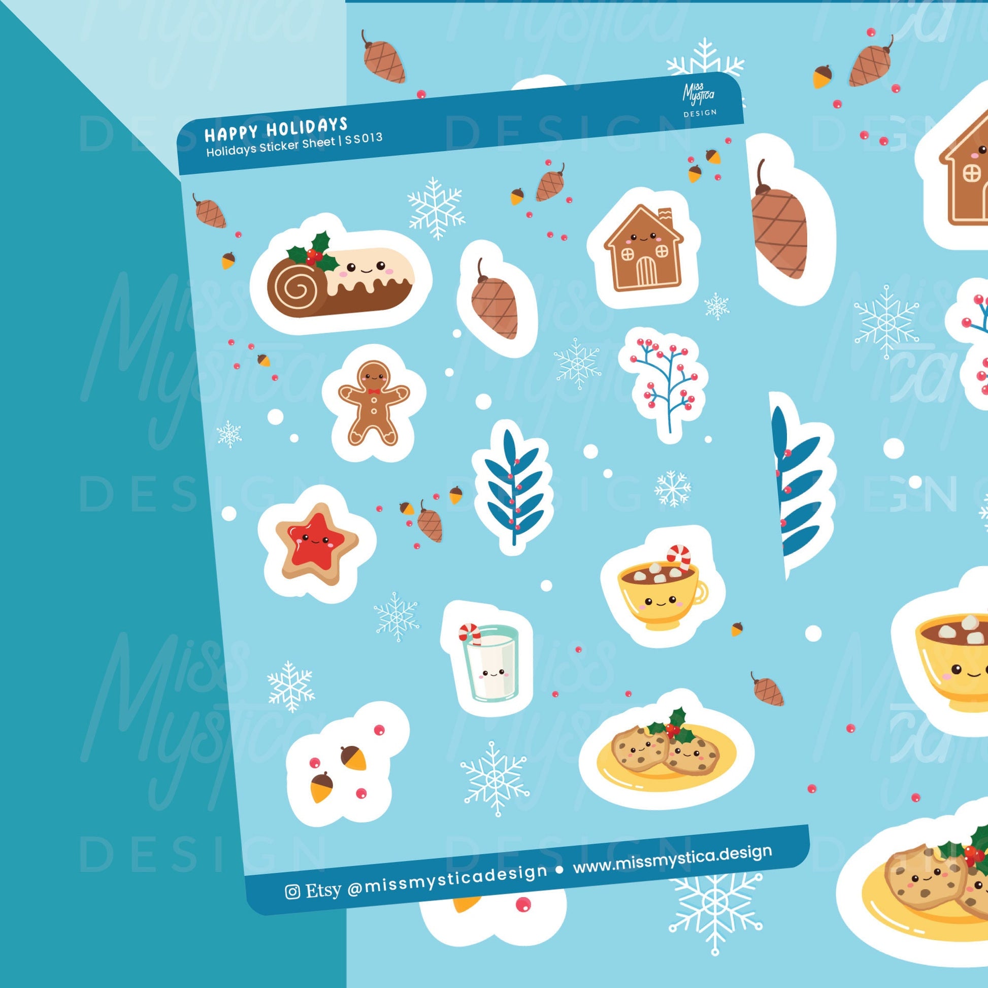 Happy Holiday Sticker Sheet