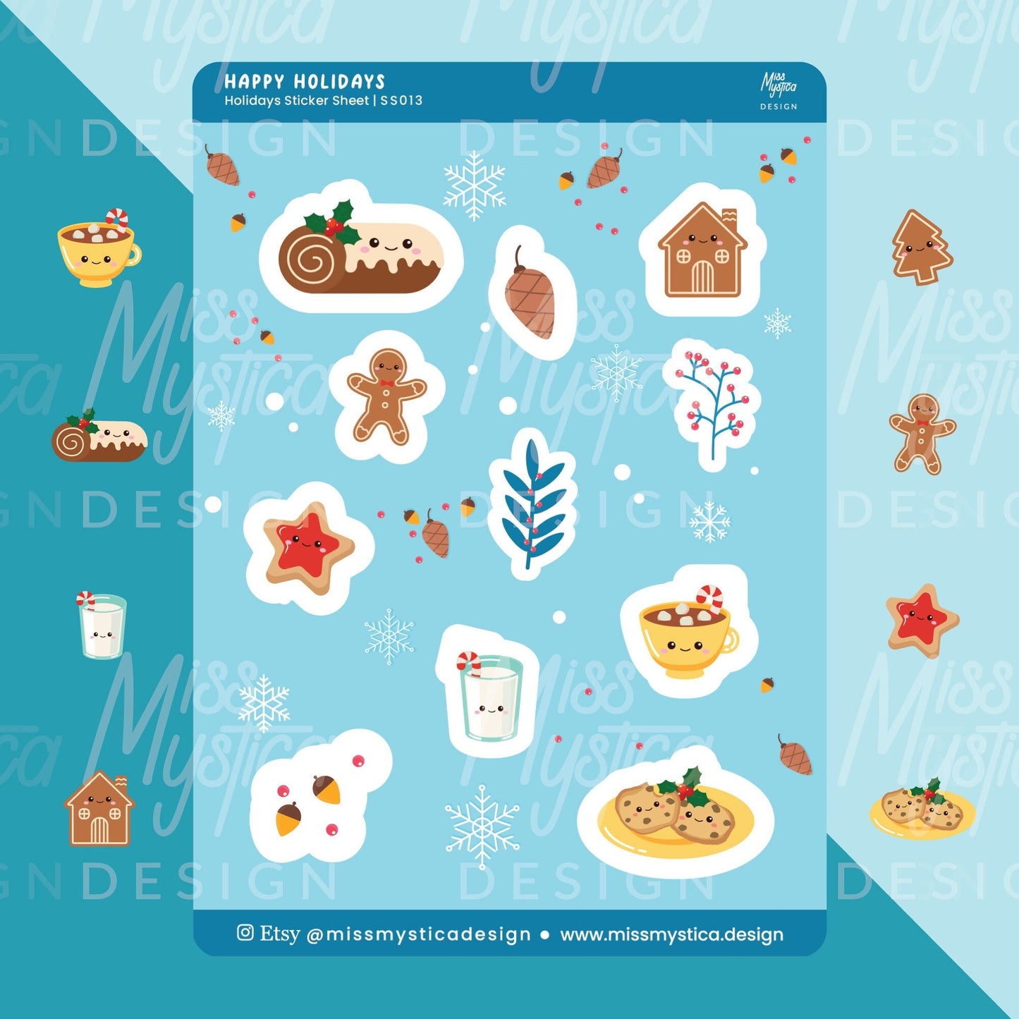 Happy Holiday Sticker Sheet