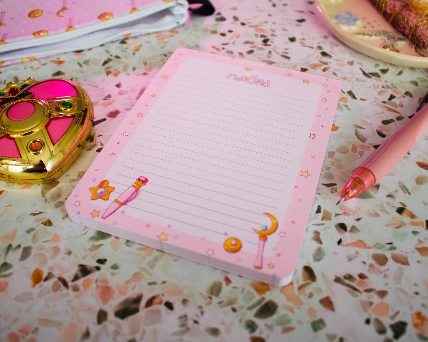 Magical Girl Moonie Memo Notes Notepad | Memopad | 50 Sheets