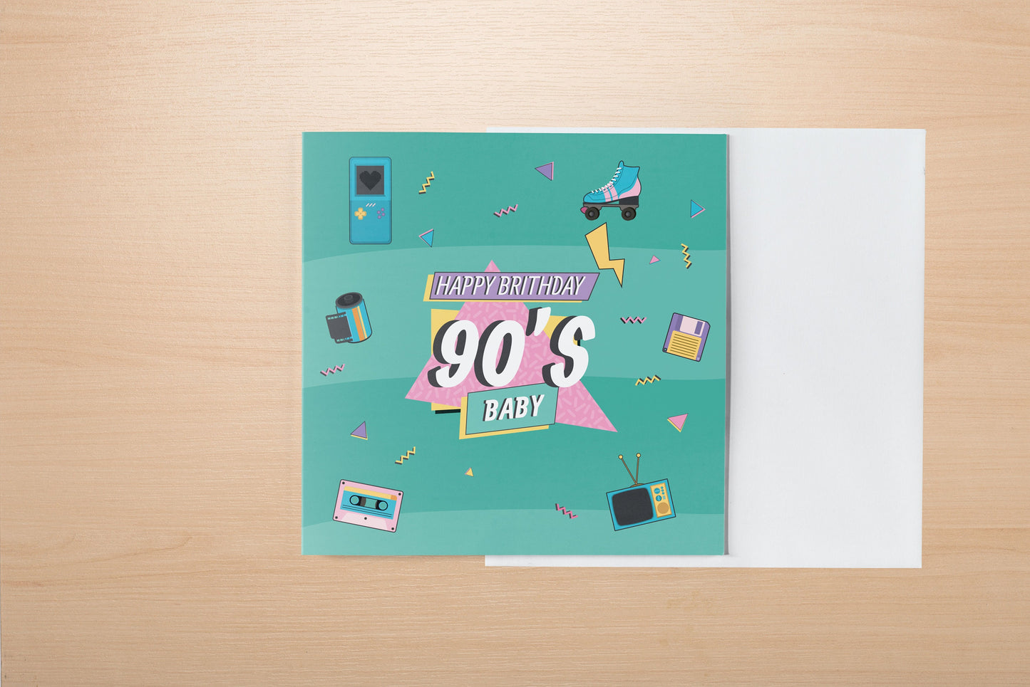 90's Baby Birthday Greeting Card